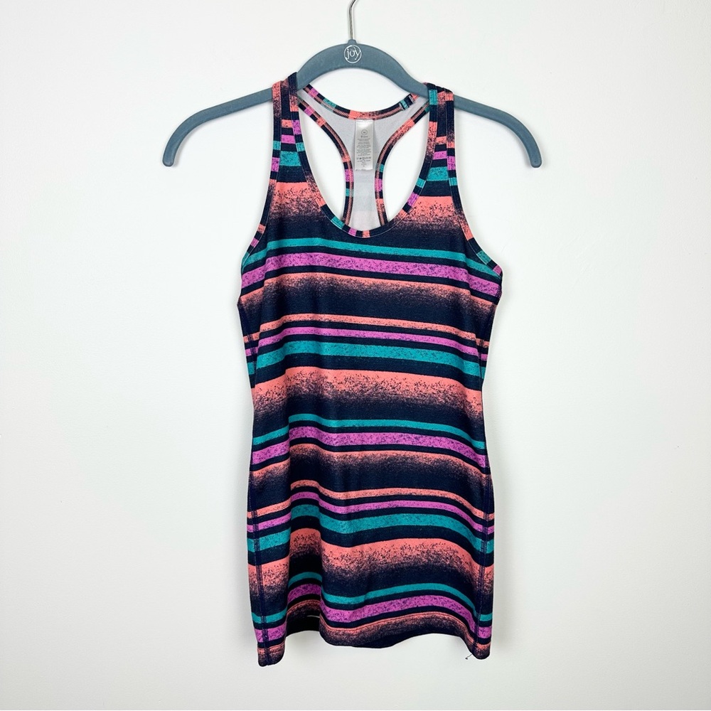 Ivivva by Lululemon Kids Racerback Striped Athletic Tank Top